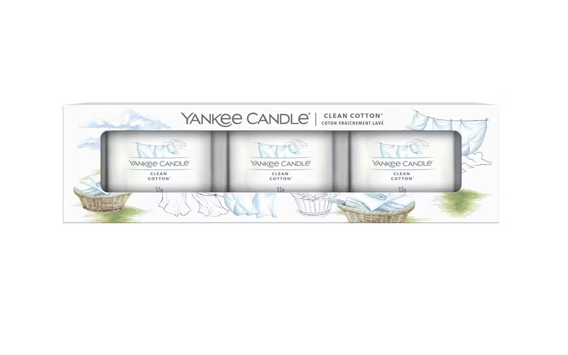Yankee Candle set 3 mini candle Clean cotton