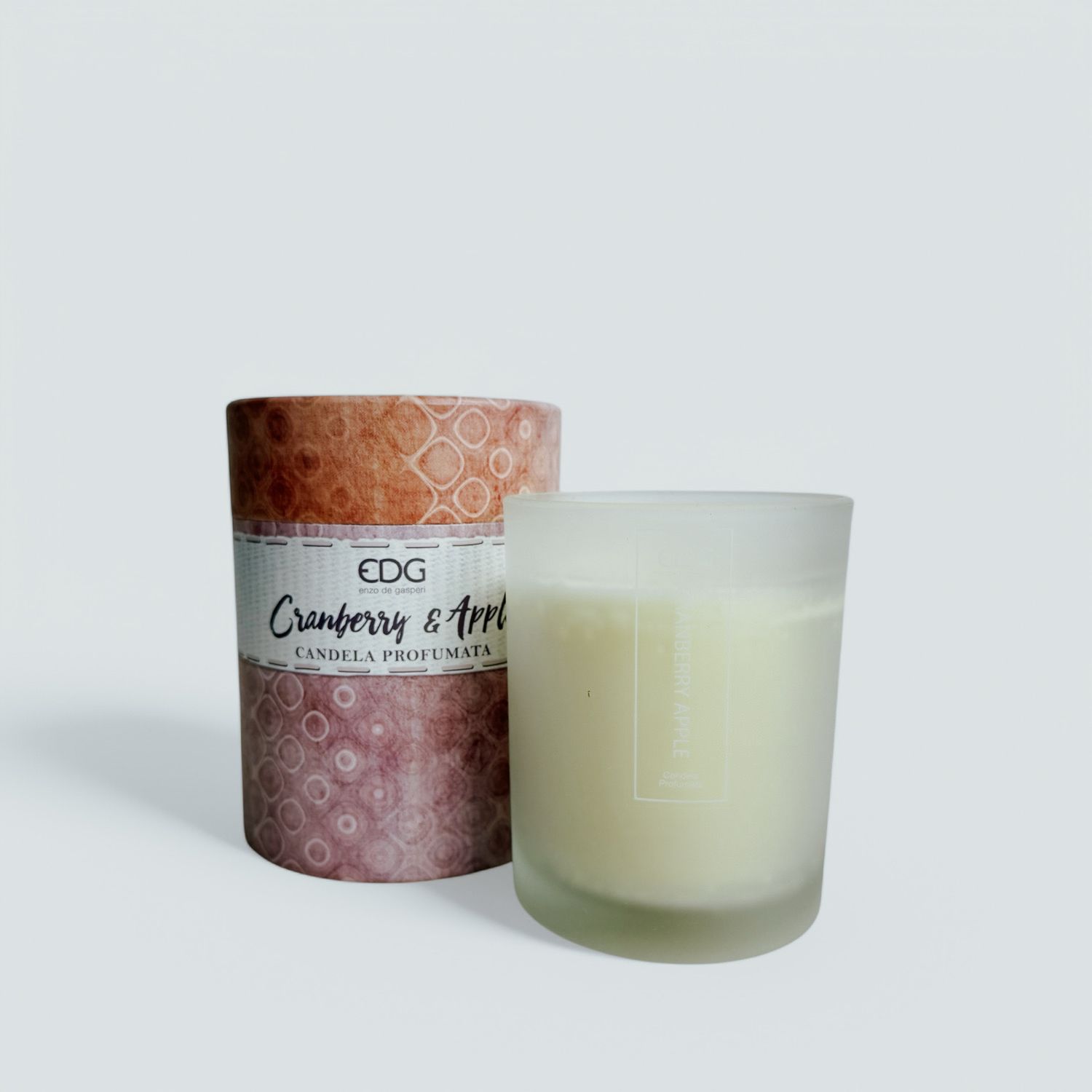 Candela vetro Cranberry & Apple
