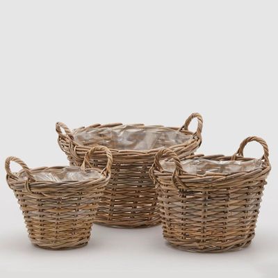 Cesto rattan con manici