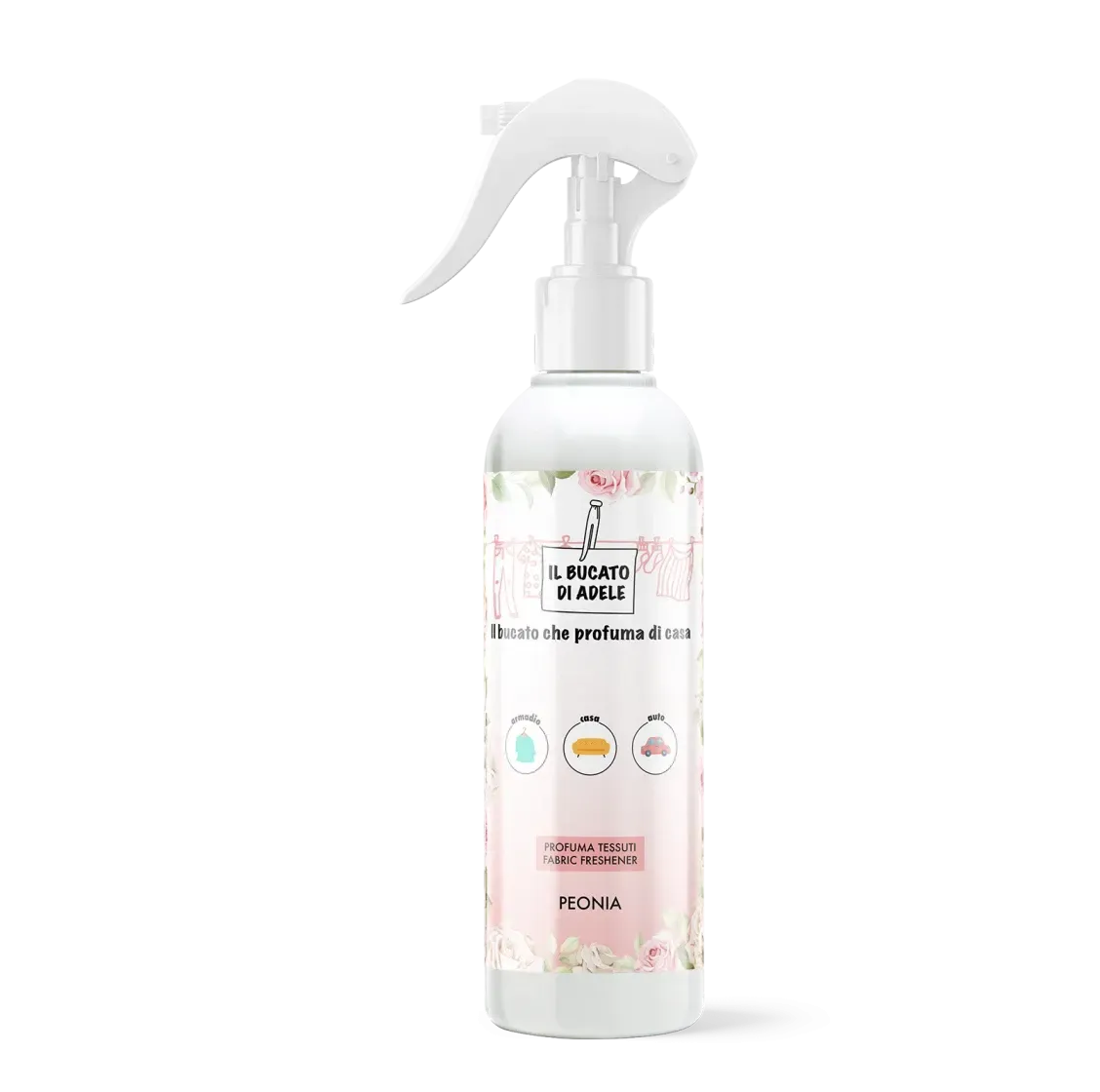 Spray tessuti Il bucato di Adele Peonia