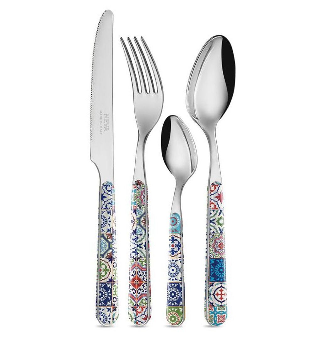 Set 24 posate maiolica