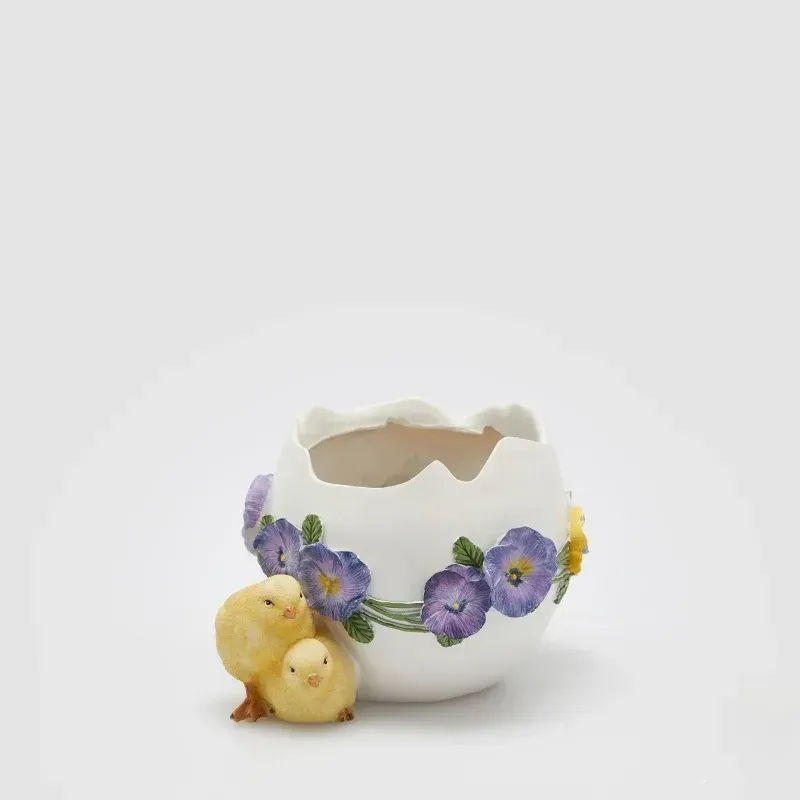 Vaso uovo pulcini