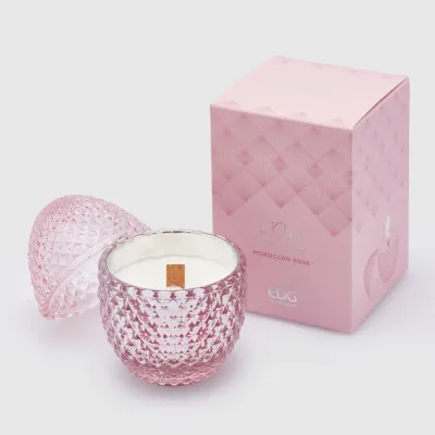 Candela uovo Moroccan rose