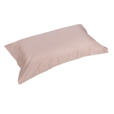 Coppia federe raso Trecento rosa cipria