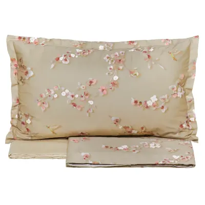 Completo letto matrimoniale Bloom Almond beige