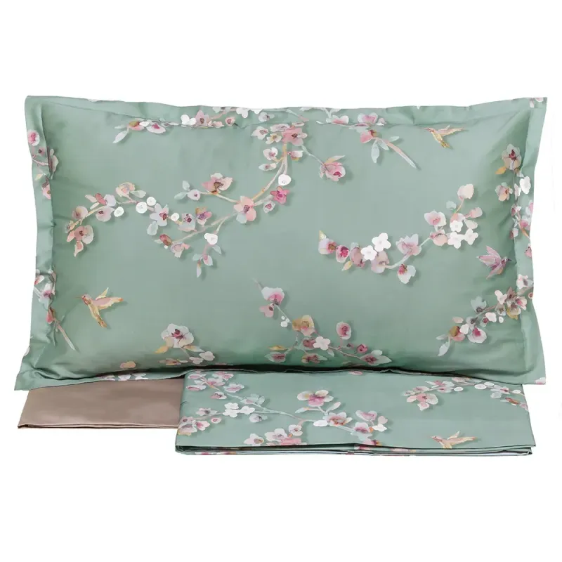 Completo letto matrimoniale Bloom Almond Agave Completo letto matrimoniale Bloom Almond Agave