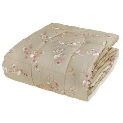 Trapunta matrimoniale Bloom Almond beige