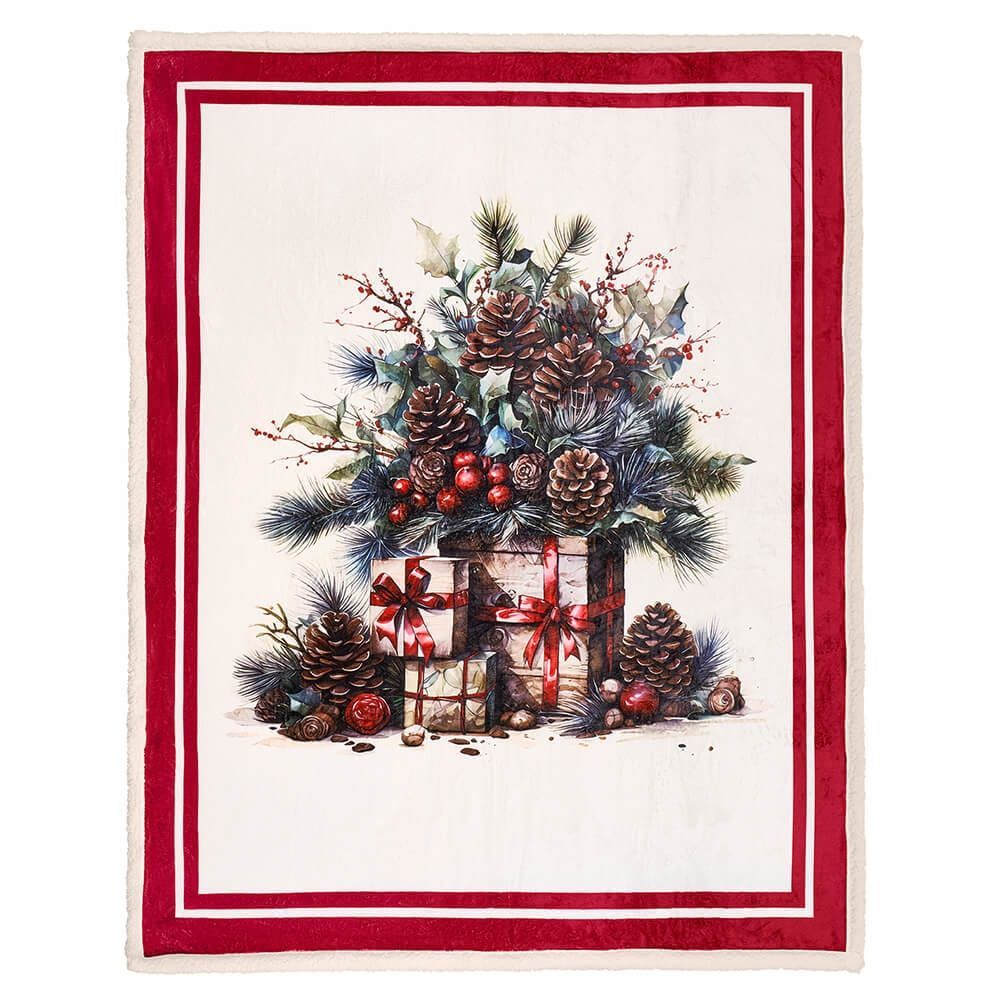 Plaid natalizio "Christmas in the Country"