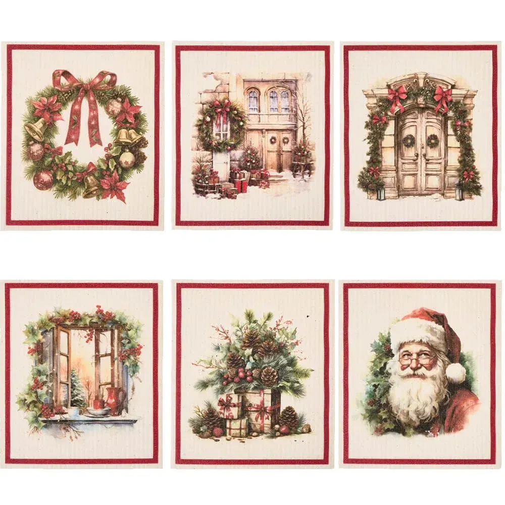 Set 6 spugne Christmas is coming