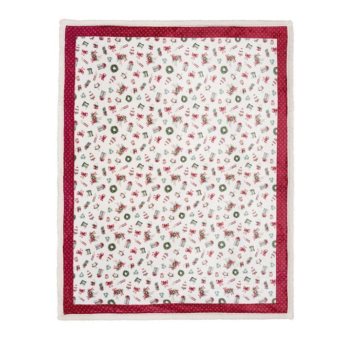 Plaid con confezione regalo Storia di Natale