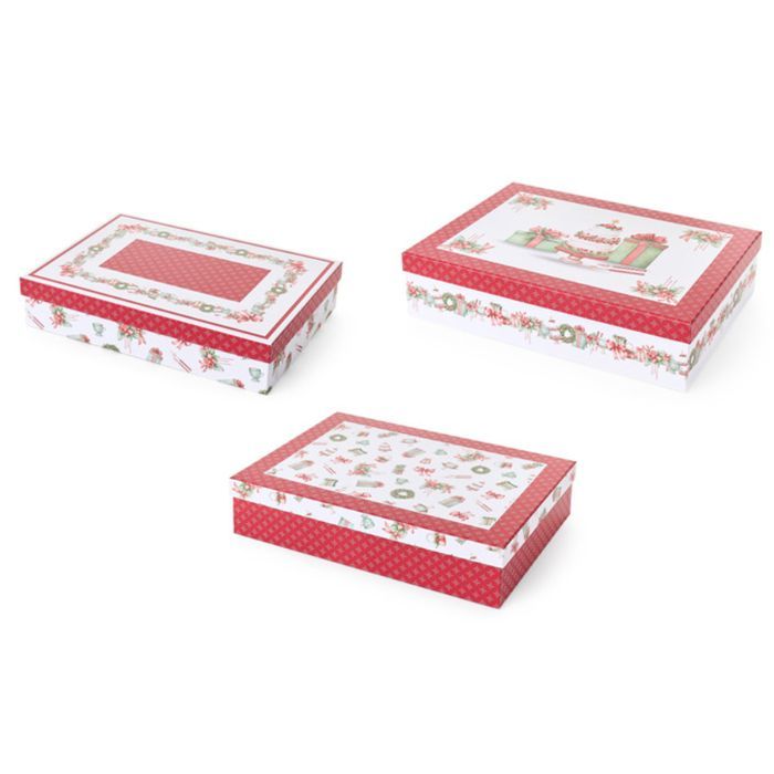 Set 3 scatole Storia di Natale
