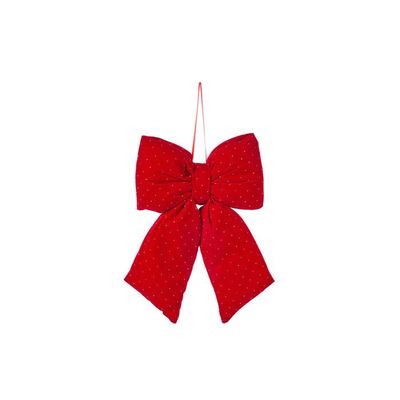 Fiocco rosso velluto h.36cm