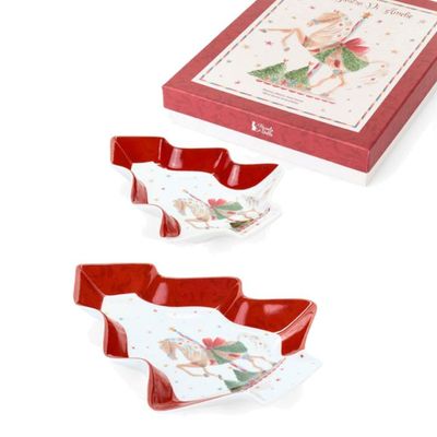 Set 2 piatti vassoio "La giostra di Amelia"