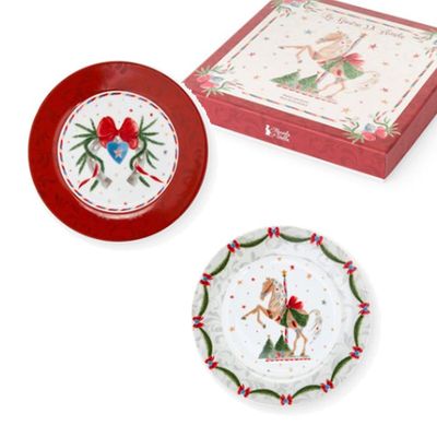 Set 2 piattini dolce "La giostra di Amelia"