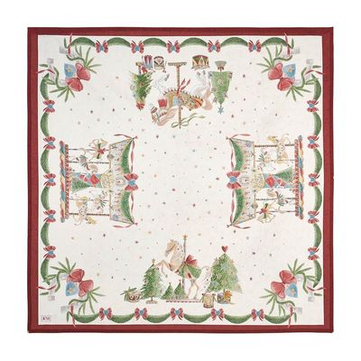 Tovaglia centrotavola 120x120cm "La giostra di Amelia"