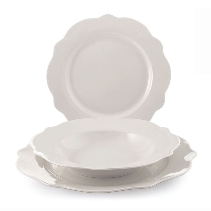 Servizio piatti 18pezzi "Blanc"