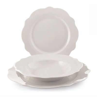 Servizio piatti 18pezzi "Blanc"