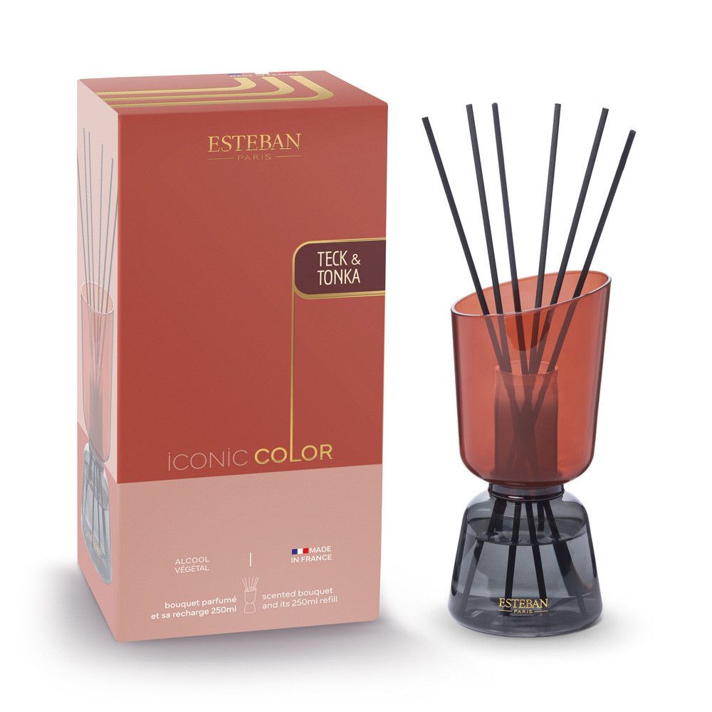 Bouquet profumato ricaricabile "Iconic Color" 250ml Teck & tonka