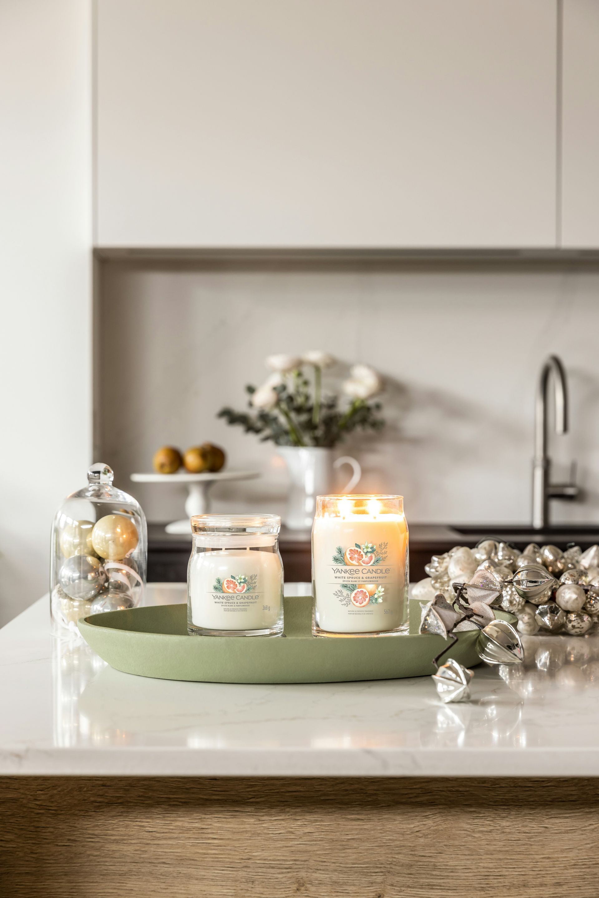 Yankee Candle Giara 368gr White Spruce & Grapefruit