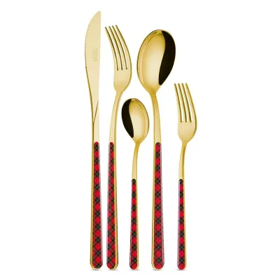 Set 24 posate Set 24 posate "Asia ORO Tartan"