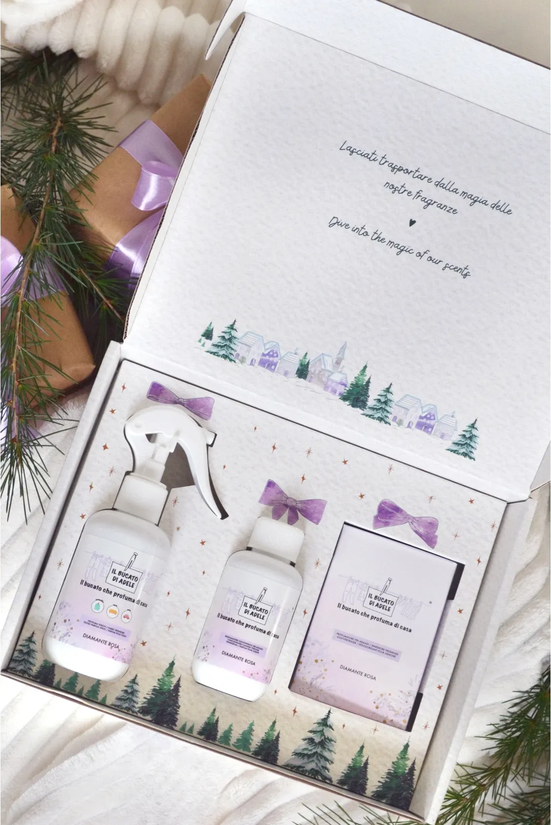 Il Bucato di Adele cofanetto Christmas gift box Diamante rosa