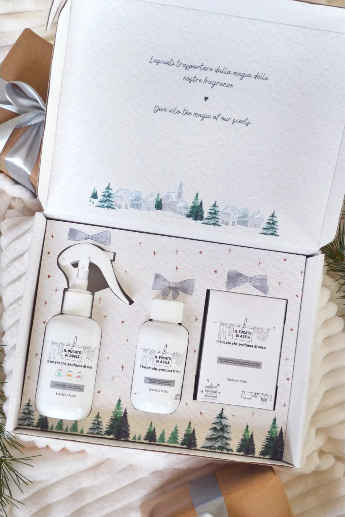 Il Bucato di Adele cofanetto Christmas gift box bianco puro
