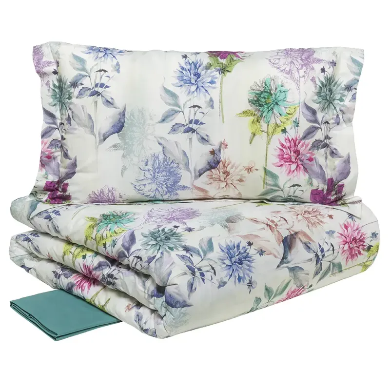 Parure copripiumino matrimoniale Destiny salvia Parure copripiumino matrimoniale Destiny salvia