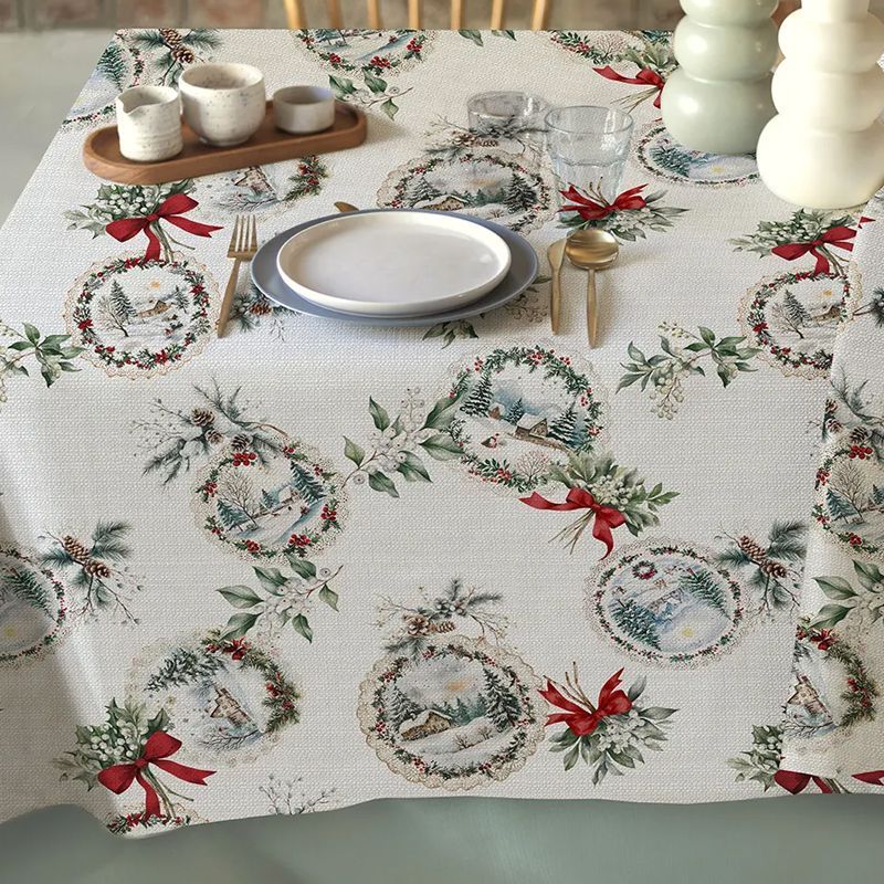 Tovaglia antimacchia "Chalet" 155x320cm