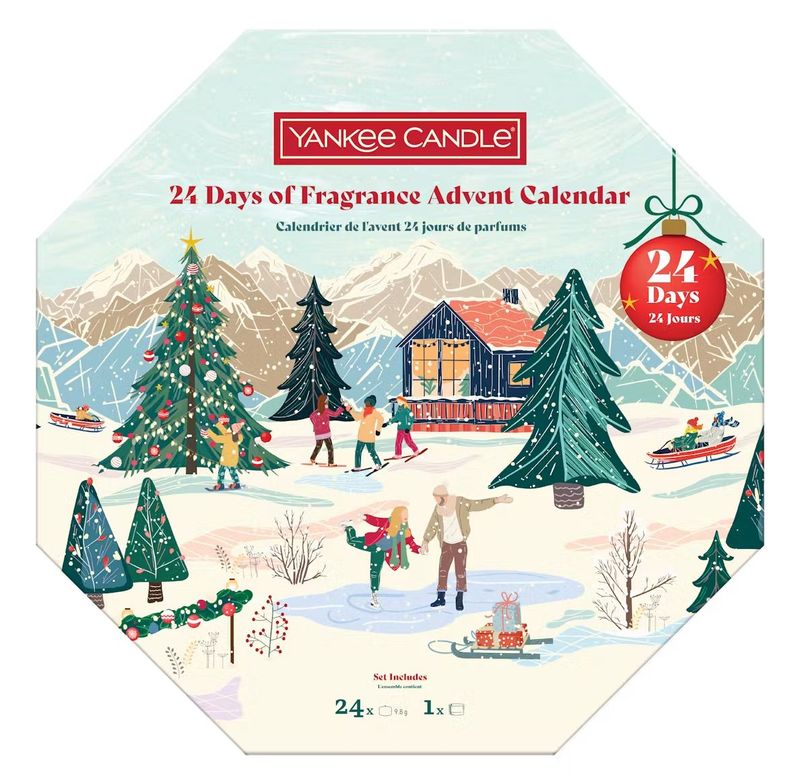 Yankee Candle calendario dell'avvento ghirlanda 24 giorni di fragranze Yankee Candle calendario dell'avvento ghirlanda 24 giorni di fragranze