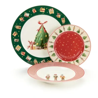 Servizio piatti 2 posti Christmas Carol