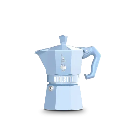 Moka Exclusive Light Blue 3 tazze