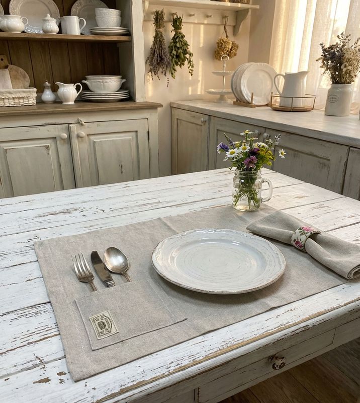 Tovaglietta con tasca