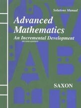 USED SAXON ADVANCED MATH SOL. MANUAL, 2ND EDITION