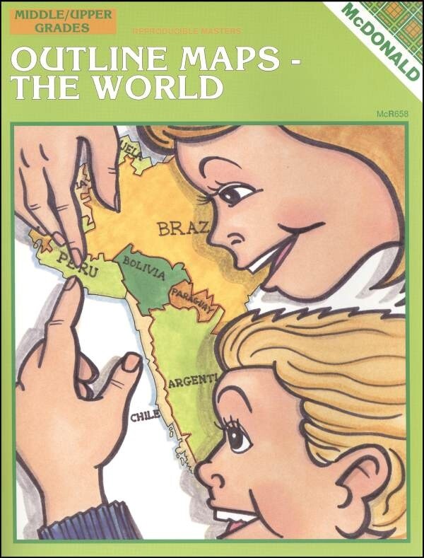 Used Outline Maps-The World