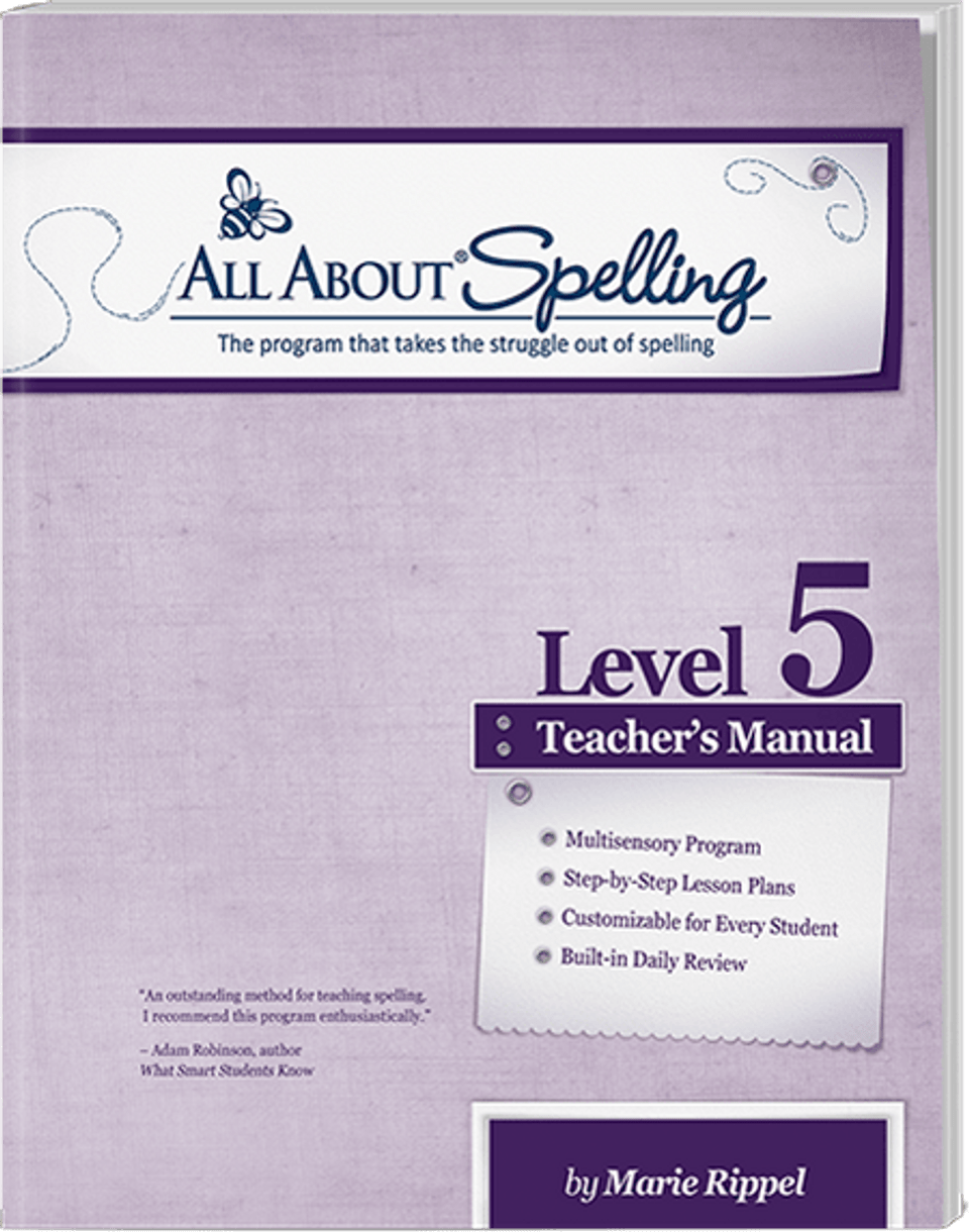 Used All About Spelling Level 5 Teacher's Manual