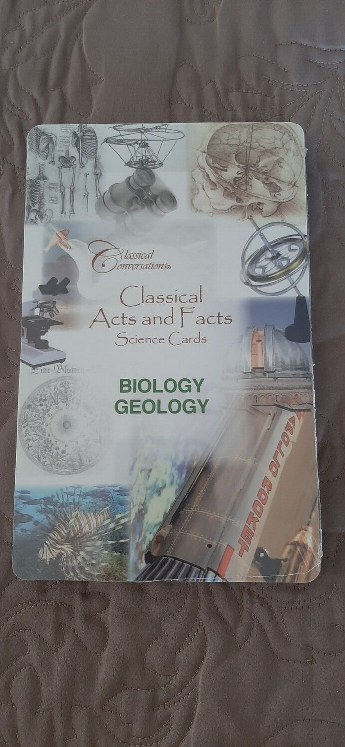 Used CLASSICAL CONVERSATIONS, SCIENCE CARDS (BIOLOGY/GEOLOGY)