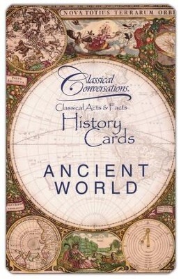 Used CLASSICAL CONVERSATIONS HISTORY CARDS (ANCIENT WORLD) (CARD NUMBERS 1-42)