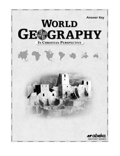 USED ABEKA WORLD GEOGRAPHY ANSWER KEY (9) (SECOND EDITION)