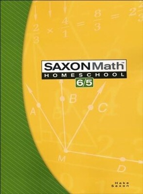 SAXON MATH 65 STUDENT BOOK HOMESCHOOL