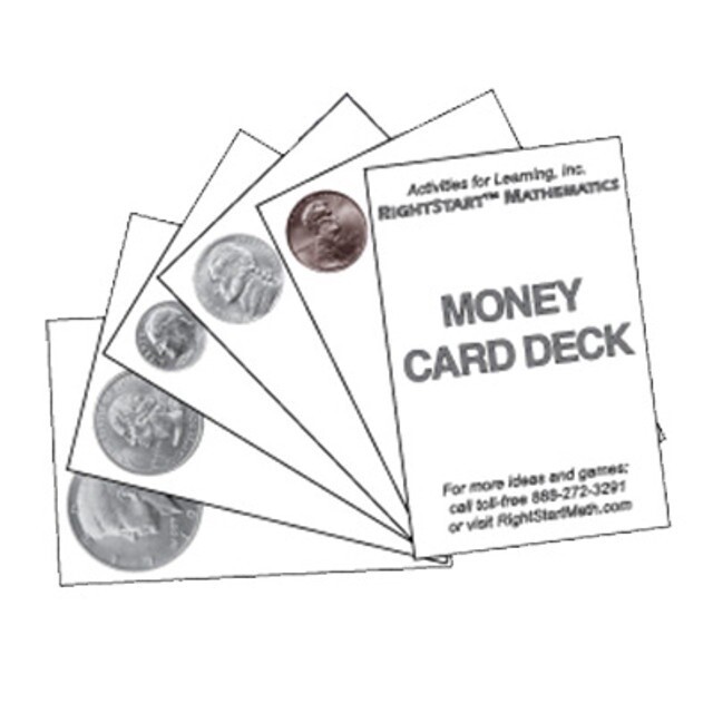 USED RIGHTSTART MATH MONEY CARD DECK