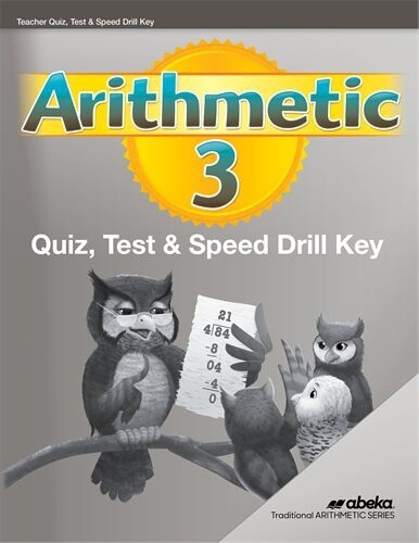 Used Abeka Arithmetic 3 Quiz, Test, &amp; Speed Drill Key (6th Ed.)