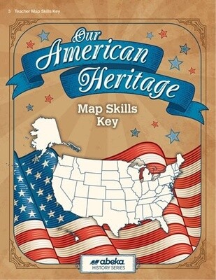 Used Abeka Our Am Herit Map Skills Key 3 (5th Ed.)