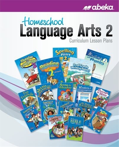 USED ABEKA HOMESCHOOL LANGUAGE ARTS 2 CURRICULUM LESSON PLANS