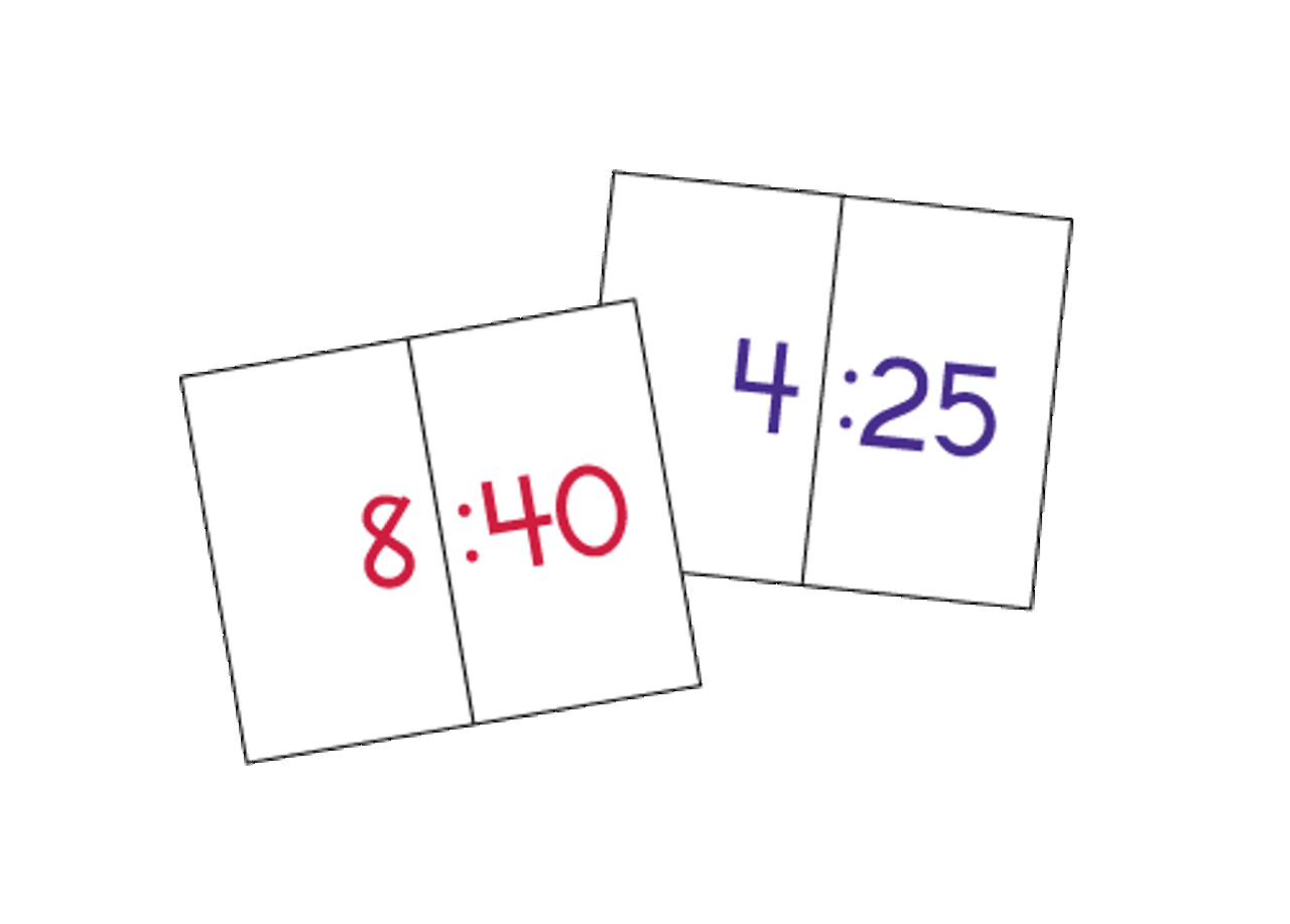 Used Rightstart Math Card Deck Clock