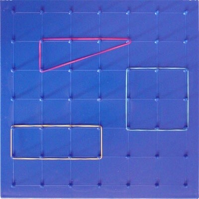 USED RIGHTSTART MATH DOUBLE -SIDED GEOBOARD