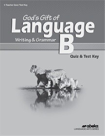 USED ABEKA 5 LANGUAGE B TEACHER QUIZ/TEST KEY 3RD EDITION