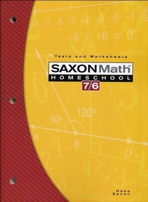SAXON MATH 76 TESTS &amp; WORKSHEETS