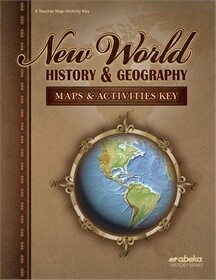 USED ABEKA NEW WORLD HIST/GEO (6) MAP/ACTIVITIES KEY