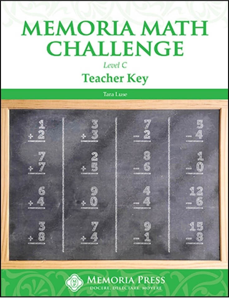 Used Memoria Math Challenge Level C  TE