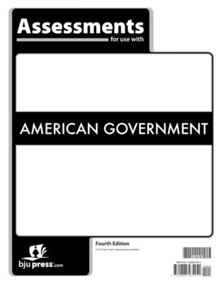 BJU AMERICAN GOVERNMENT ASSESSMENTS 4TH EDITION